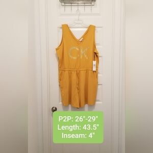 Calvin Klein Romper w/pockets, NWT, Sz 2X